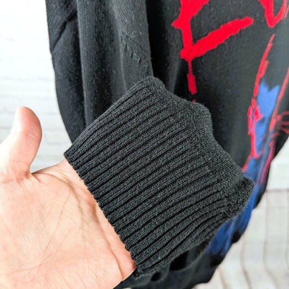 Stranger Things Eleven Black Long Sleeve Sweater 2XL - Picture 5 of 9